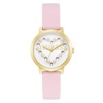 Guess Ladies Pink Gold Tone Analog Watch