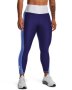 Women's Heatgear No-slip Waistband Blocked Ankle Leggings - Sonar Blue / XS
