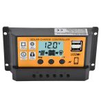 30A Solar Charge Controller 12V 24V Solar Panel Regulator With Dual USB