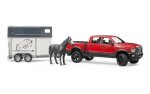 Bruder Toys Bruder RAM 2500 Power Wagon Toy With 1 Horse & Trailer