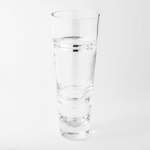- Clear Vase Large Lines 34CM