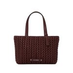 K weave Medium Tote -windsor Burgundy