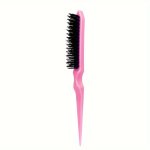 1PC Hairdressing Three Row Hair Comb Teasing Hair Brush Professional Hair Styling Rat Tail Comb