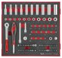 - 89PC 1/4 Drive Socket Set In Eva - TED1489