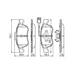 Stone Brake Pad Set Front SP86620