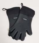 Lifespace Heat Resistant Silicone Gloves Pair - Cotton Lined Fully Washable