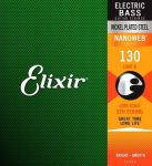 Elixir 15430 Nanoweb Nickel Plated Single Electric Bass String 0.13