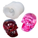 Creative Skull Head Keychain Resin Mold Diy Crafts Bracelet Pendant Silicone Mould Handmade Key Chain Resin Casting Mold