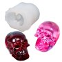 Creative Skull Head Keychain Resin Mold Diy Crafts Bracelet Pendant Silicone Mould Handmade Key Chain Resin Casting Mold