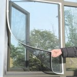 Fly Bug Mosquito Net Door Window Net Netting Mesh Screen Curtain Protector Flyscreen Insect Diy SIZE:1.3X1.5CM Grey