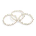 White Round Pearl Bunch Bracelet
