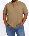 Mens Eagle Plain Golfer Stone - 8XL Stone