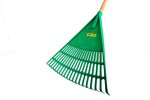 Rakes Fan “elitez” Green With Wooden Handle 20 Teeth
