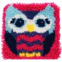 Owl Latch Hook Rug Embroidery Wool Art Diy Craft Kit Tapestry