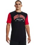Men's Ua Athletic Department Colorblock Short Sleeve - Black XXL