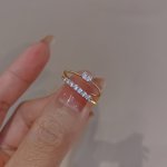 Love Heart Open Ring 2PCS SET Personality Design Ring Temperament Jewelry