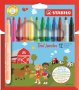 Stabilo Trio Jumbo Extra-thick Fibre-tip Pen: Assorted Box 12S