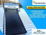 Sa Solar 150 Liter Thermosiphon Flat Panel Solar Geyser High Pressure System