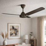 High Breeze 3 Blade Antique Bronze Ceiling Fan