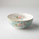 - Green Floral Cereal Bowl Set Of 4