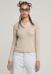 G-star Raw Polo Slim Ls Wmn - Dk Brick