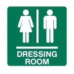 Dressing Room Safety Sign 19X19CM