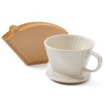 Chenshai Ceramic Pour Over Coffee Maker Porcelain Dripper Manual Brew