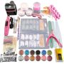 Acrylic Nail Art Set Diy Nail Art Decoration Glitter Acrylic Powder Kit