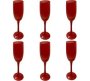 Pack Of 6 RVT2023-163/4/5 Champagne Glass Set 180 Ml Glass Pink