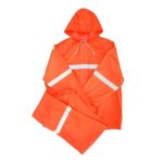 Orange Reflective Two Piece Rubberised Rain Suit - 2XL