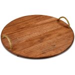 Homegrown Large Round Hardwood Food Platter