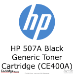 Hp 507A Black Compatible Laserjet Toner Cartridge CE400A