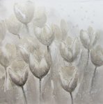Contemporary Flower Wall Art Canvas 1000 X 1000
