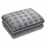L77 Lujo Blanket In Grey - Grey King