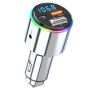 Bluetooth 5.3 Fm Transmitter Full Metal Bluetooth Car Adapter