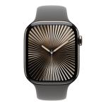 Apple Watch Series 10 Gps + Cellular 46MM Natural Titanium Case With Stone Grey Sport Band S m MWY93QA A