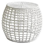 White Outdoor Side Table