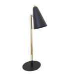 Black And Brass Swivel Table Lamp