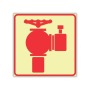 Sabs Fire Hydrant Photoluminescent Sign F30