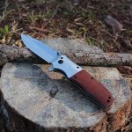 Wooden Handle Folding Tactical Pocket Knife