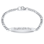 Mia Personalized Stainless Steel Bracelet Size 18CM Ready In 3 Days