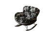 Modern Plush Rocker Chair - Comfortable Fabric Lounge Seating