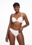 Padded Underwire Mesh Inset Plunge Bra