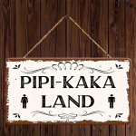Charming Retro Toilet Sign - Waterproof & Dustproof Acrylic Wall Art For Family Bathroom Decor 8.5X19.5CM