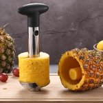 Stainless Steel Pineapple Peeler & Corer - Easy Core Removal Perfect For Home Kitchens