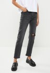 Levi's Wedgie Straight Cut And Dry Jeans - Black