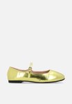 PoP Candy Flat Pumps-gold
