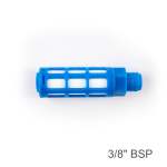 AirCraft Plastic Breather Silencer 3 8' M Blue