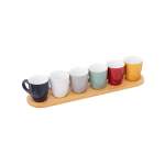 6 Piece Colorama 90ML Cup Set Multicoloured