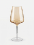 Tinted Ribbed Wine Glass 23.5CM - None Assorted